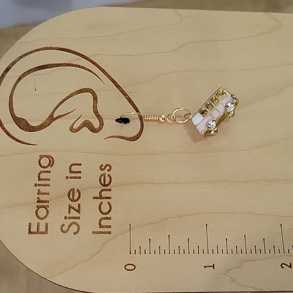 🔥LAST PAIR🔥 VW Micro Bus Drop Earrings - Picture 5 of 6